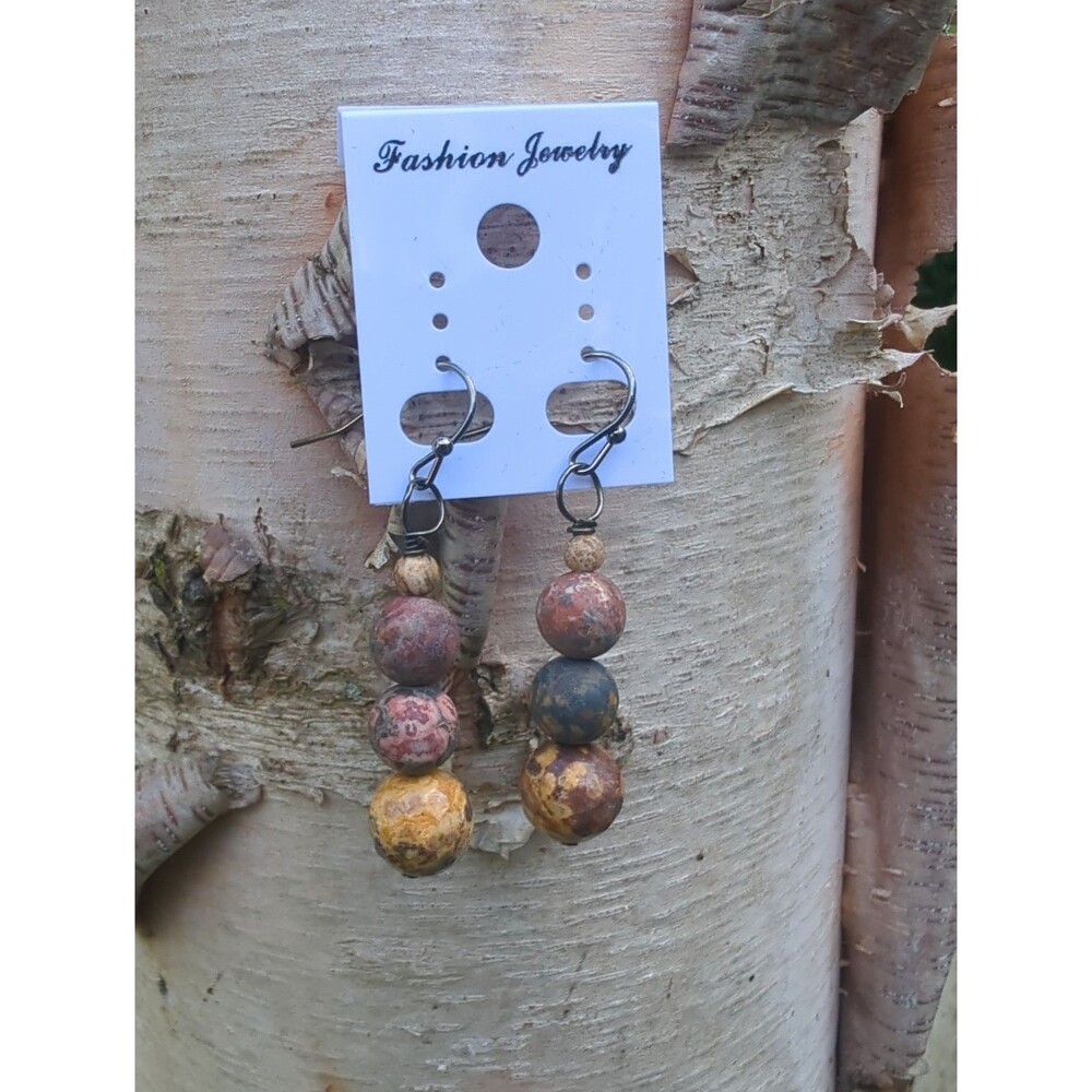 Jasper Bead Earrings